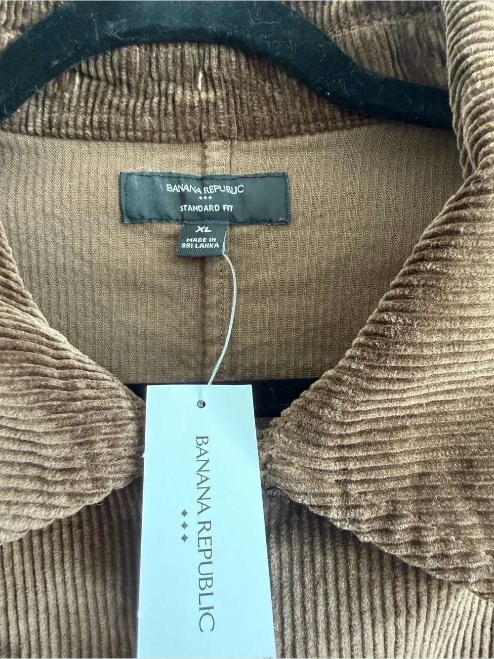 Banana Republic Men’s Corduroy Chore Jacket Brown NWT Button Front Utility Coat